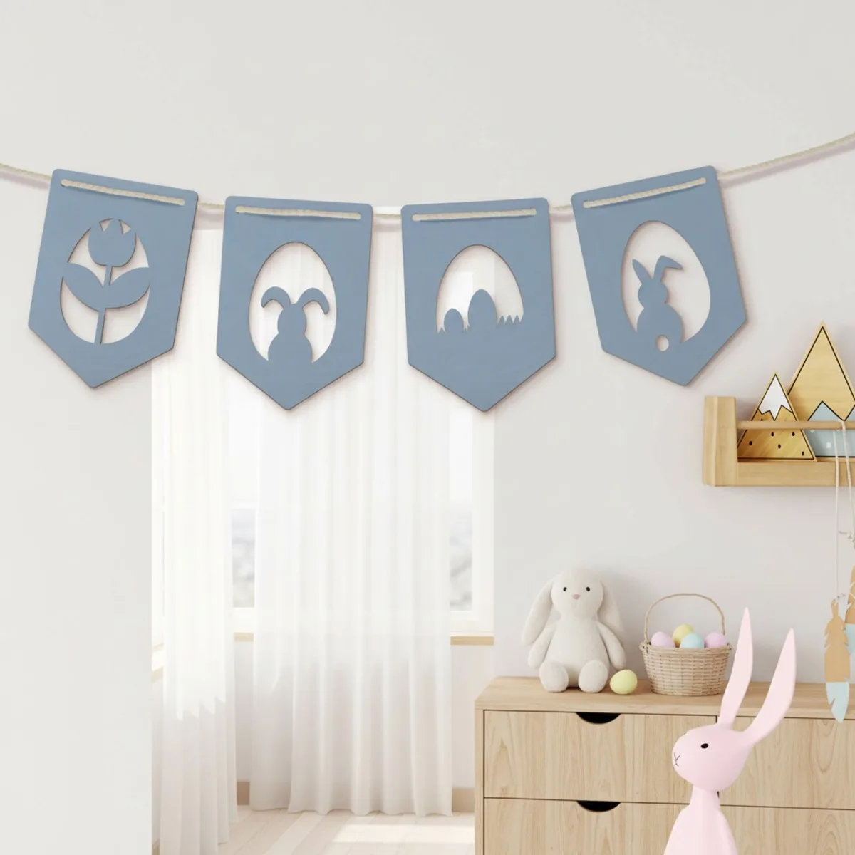 Easter Garland in Birch Plywood (4 Parts)