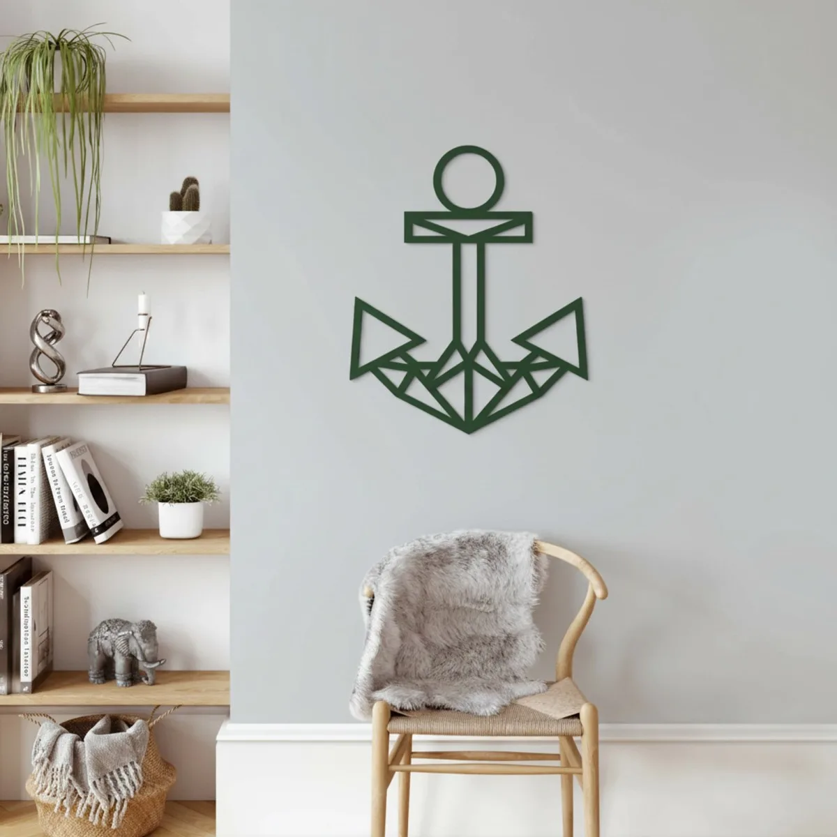 Décoration en bois - Ancre - Contreplaqué de bouleau
