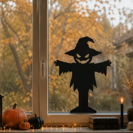 Décoration de table pour Halloween : épouvantail