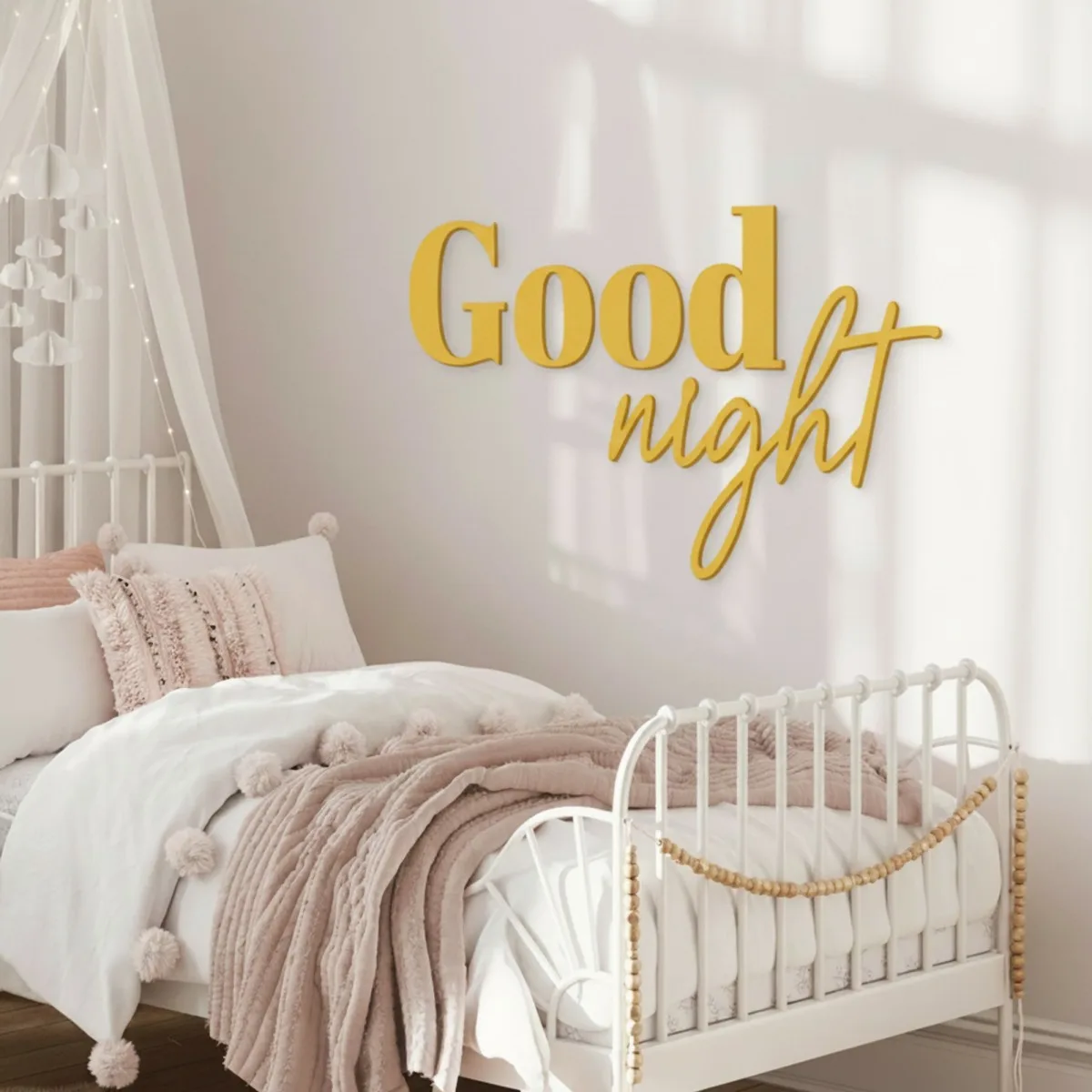 Wandletters Good Night – berken multiplex
