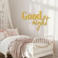 Wandletters Good Night – berken multiplex