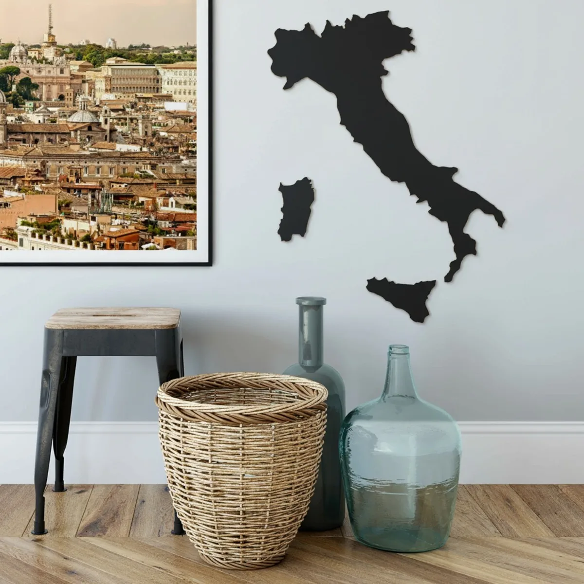 Plywood Wooden Ornament Italy – Country Map