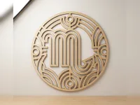 Wooden Wall Art Zodiac Sign Scorpio