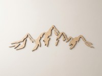 Mountain Range Plywood Wall Art
