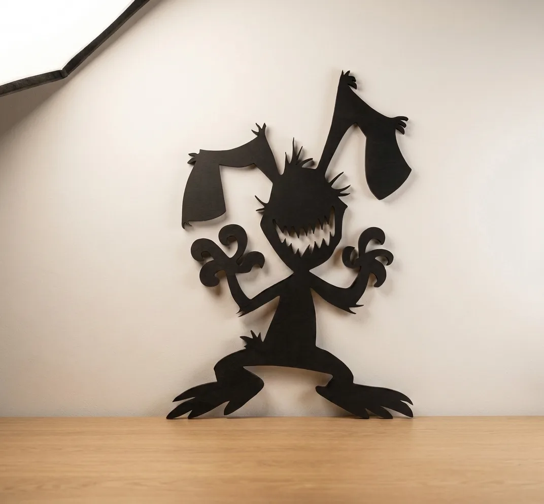 Monster Bunny Silhouette for Halloween