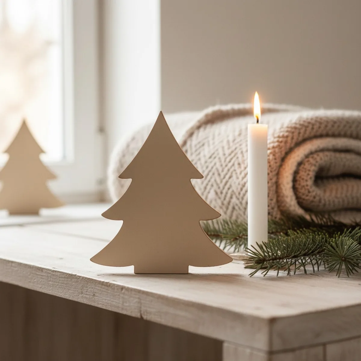 Plywood Fir Tree Decoration