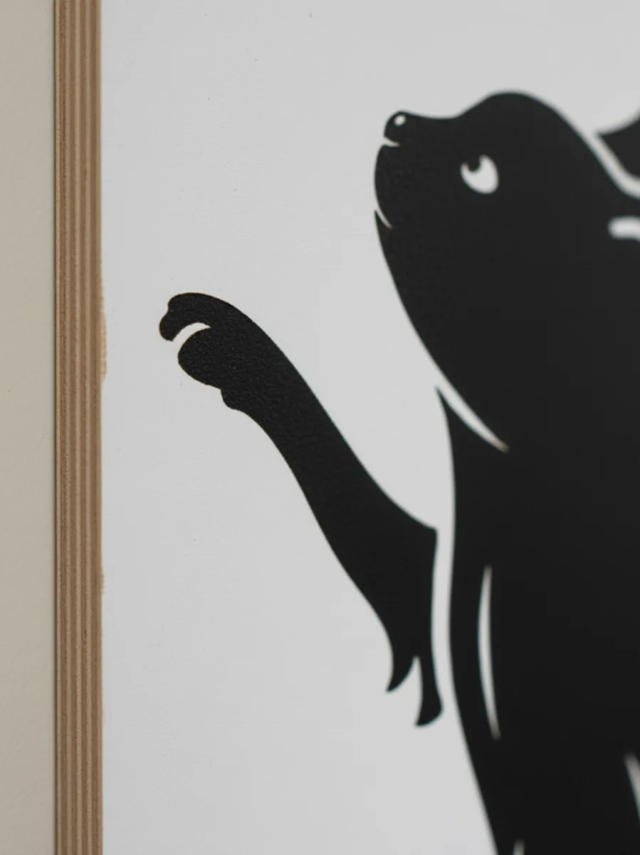 Cat and Butterflies Wall Art