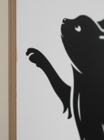 Cat and Butterflies Wall Art