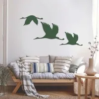 Flight of Cranes Wall Decor Set of 3 – Birch Plywood