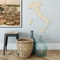 Plywood Wooden Ornament Italy – Country Map