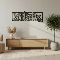 Leaf Set (3 pieces) – Birch Plywood Botanical Wall Decor