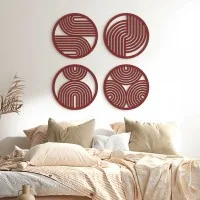 Boho Rainbows Plywood Wood Decoration