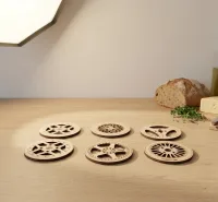 Car Rim Mug Coasters