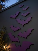 Halloween Bats Wall Decor Set – 10 Plywood Bats 15–60 cm