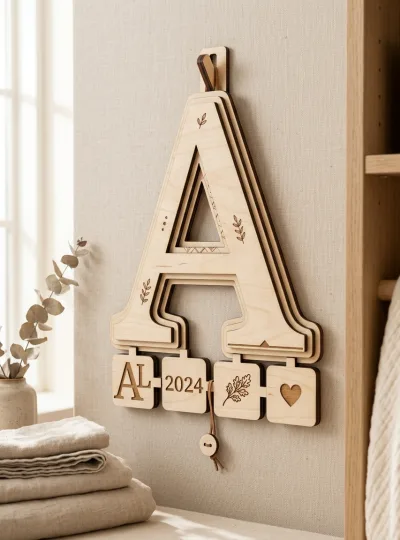 Wooden Letters and Monograms