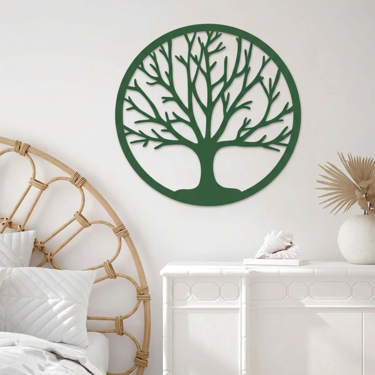 Tree of Life Wall Decor – Laser-Cut Birch Plywood, Ø 40 cm