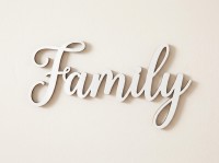 Family Plywood Wood Decor