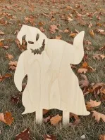 Halloween Geist Monster Gartenset – Gruseliger Grinsgeist 60 cm