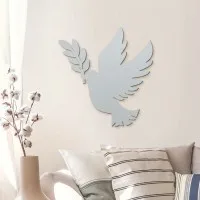 Dove of Peace Wooden Wall Decor – Birch Plywood Bird Silhouette