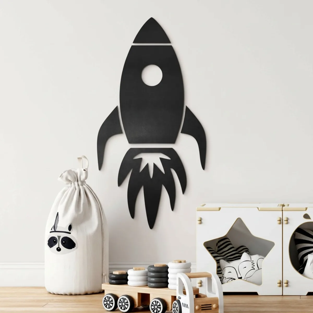 Birch Plywood Wall Decor - XXL Rocket