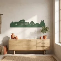 Sperrholz-Wanddekoration – Skyline von Rom