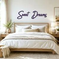 Wandbuchstaben aus Holz – Birken-Sperrholz – „Sweet Dreams“