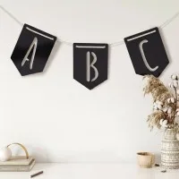 Plywood Letter Pennant – Alphabet Garland, Custom Word