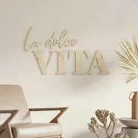 Wanddecoratie „La dolce Vita” – berken multiplex