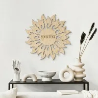 Décoration en bois contreplaqué flammes du soleil