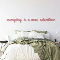Plywood wall decor – Every day is a new adventure