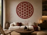 Flower of Life Wooden Wall Panel