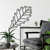 Birch plywood wall decoration - Oak leaf