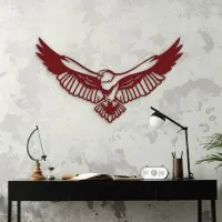 Adler Wanddekoration aus Birken-Sperrholz – Flugender Adler Silhouette