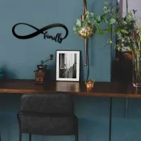 Plywood wall decor “Family” with infinity symbol