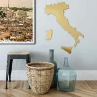 Plywood Wooden Ornament Italy – Country Map