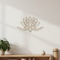 Yoga Lotus Flower Birch Plywood Wall Decor