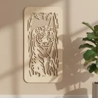 Tiger in the Jungle Wall Art Panel