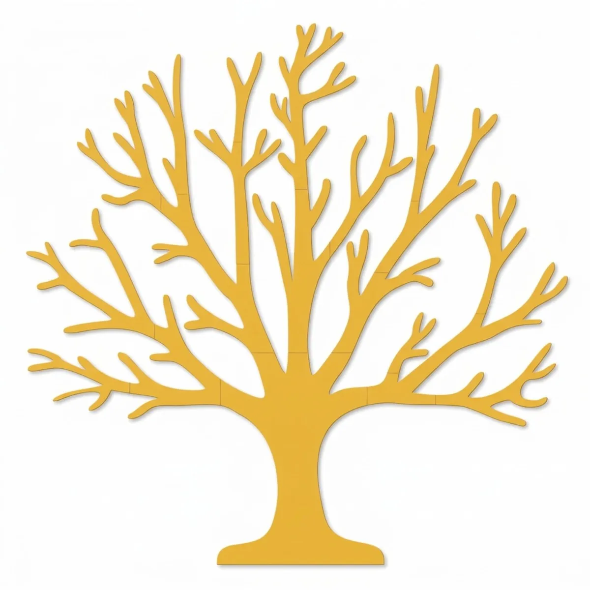 Décoration murale en bois - Arbre de vie XXL sans feuilles (19 pièces) - Contreplaqué de bouleau 3 mm