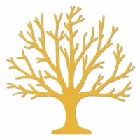Décoration murale en bois - Arbre de vie XXL sans feuilles (19 pièces) - Contreplaqué de bouleau 3 mm