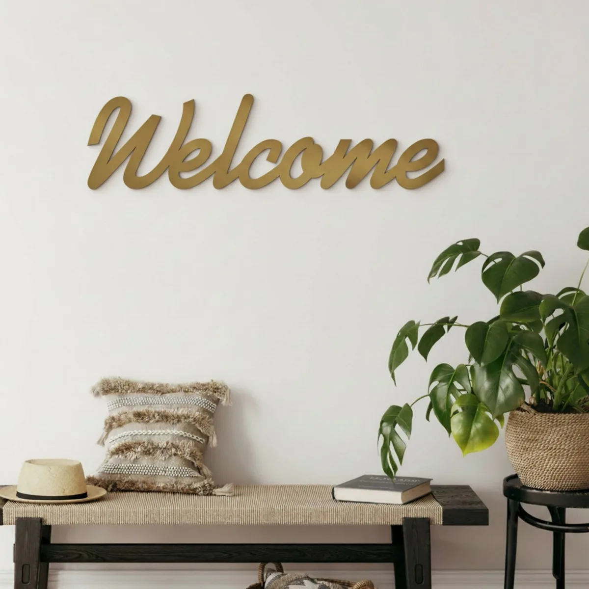 Panneau Welcome en bois – Contreplaqué de bouleau