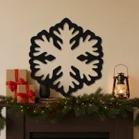 Snowflake Wall Decor – Bold Winter Silhouette – Birch Plywood