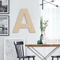 Wooden Letter (Swiss font) - Birch Plywood - Choose letter & size
