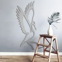 Multiplex decoratie - Staande kraanvogel
