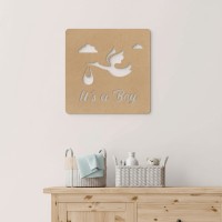 Plywood Wooden Ornament Baby – It's a Boy