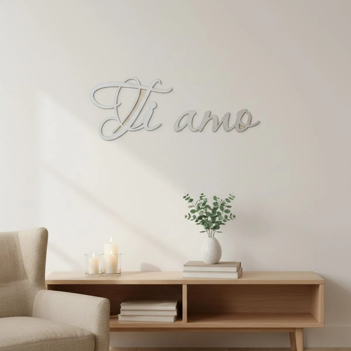 Ti amo – Birch Plywood Wall Decor