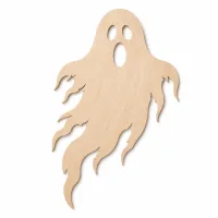 Wooden Ghost Silhouette Halloween