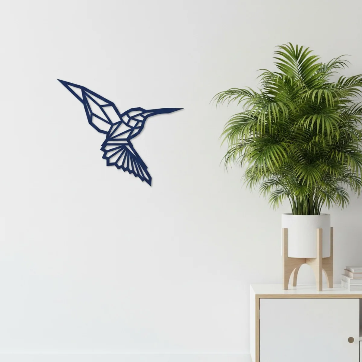 Colibri Origami – Décoration murale en contreplaqué de bouleau