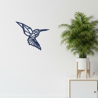 Colibri Origami – Décoration murale en contreplaqué de bouleau