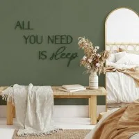 All You Need Is Sleep Wooden Wall Letters – Birch Plywood