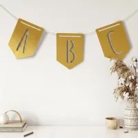 Plywood Letter Pennant – Alphabet Garland, Custom Word
